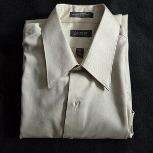 Arrow Long Sleeve Light Tan Sateen Wrinkle Free Easy Care Sz. L NWOT (4)